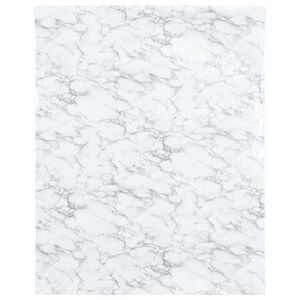 vidaXL Autocolante para m&oacute;veis branco m&aacute;rmore 90x500 cm PVC