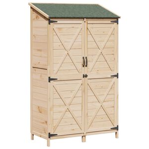 vidaXL Galp&atilde;o de Jardim Natural 106 x 56 x 176,5 cm
