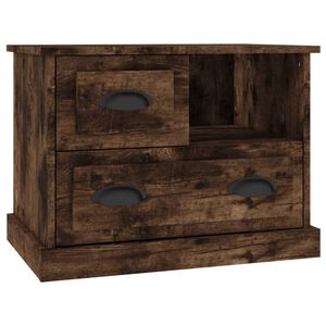 vidaXL Mesa de cabeceira 60x39x45 cm cor carvalho fumado