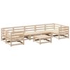 vidaXL 8 pcs conjunto sof&aacute;s de jardim pinho maci&ccedil;o
