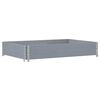 vidaXL Vaso/floreira para jardim 120x80 cm pinho maci&ccedil;o cinzento