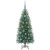 vidaXL &Aacute;rvore de Natal Artificial com 150 LEDs Verde 120 cm PE e PVC