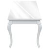 vidaXL Mesa de jantar 179x89x81 cm branco brilhante