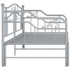 vidaXL Estrutura sofá-cama de puxar 90x200 cm metal cinzento