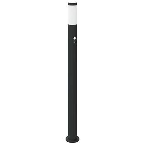 vidaXL Lumin&aacute;ria de poste com sensor, 110 cm, a&ccedil;o inoxid&aacute;vel, IP44