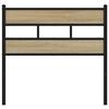 vidaXL Cabeceira de substitui&ccedil;&atilde;o 107cm derivados madeira/ferro carvalho sonoma