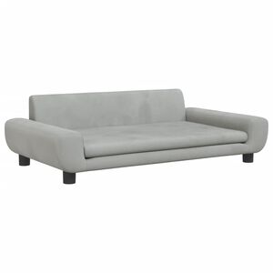 vidaXL Cama para c&atilde;es 100x54x33 cm veludo cinzento-claro