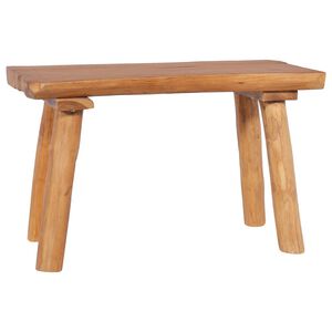 vidaXL Banco de jardim 80 cm madeira de teca maci&ccedil;a
