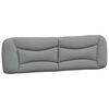 vidaXL Almofad&atilde;o de cabeceira Hvar 183 cm tecido cinzento-claro