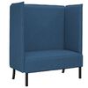 vidaXL Sof&aacute; de Encosto Alto 101cm Azul tecido