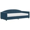 vidaXL Sof&aacute;-cama com colch&atilde;o 90x200 cm veludo azul
