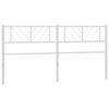 vidaXL Cabeceira de substitui&ccedil;&atilde;o 200 cm metal branco