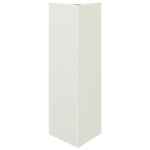 vidaXL Vaso/floreira de jardim triangular 30x26x75 cm a&ccedil;o branco