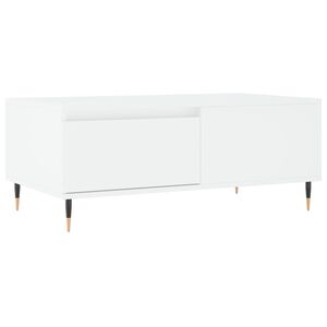 vidaXL Mesa de centro 90x50x36,5 cm derivados de madeira branco