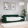 vidaXL Sof&aacute;-cama 100x200 cm veludo verde-escuro