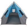 vidaXL Barraca Tipi com telhado Azul 383 x 338 x 217 cm tafetá