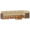 vidaXL Conjunto de Sof&aacute; Sectional com almofada 6 pcs Natural