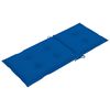 vidaXL Cadeiras de jardim c/ almofad&otilde;es azul real 2 pcs teca maci&ccedil;a