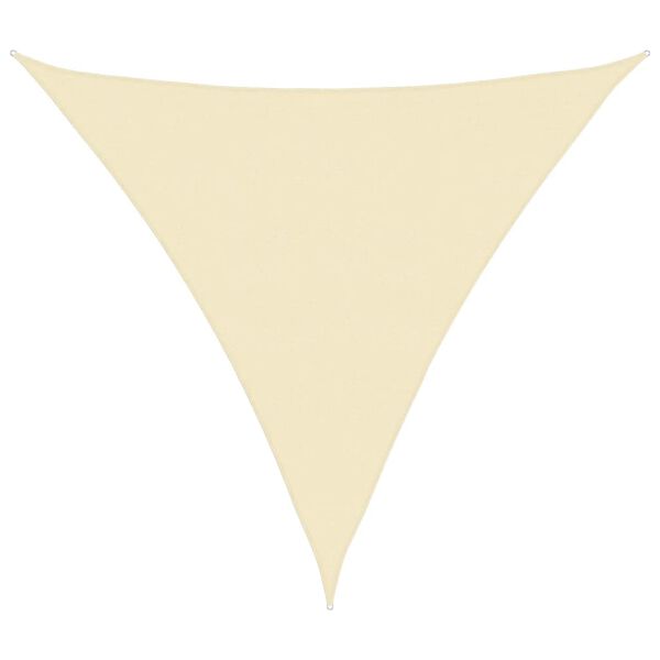 vidaXL Para-sol estilo vela 160 g/m&sup2; 6x6x6 m PEAD creme