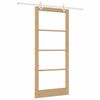 vidaXL Porta Deslizante Natural 93 x 211 cm