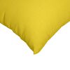 vidaXL Travesseiros de Sof&aacute; 2 pcs Amarelo Claro 80 x 80 cm tecido