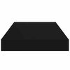vidaXL Prateleira de parede suspensa 40x23x3,8 cm MDF preto
