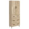 vidaXL Conjunto de Gabinete 2 unid. 66 x 34,5 x 90 cm Carvalho Sonoma