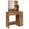 vidaXL Toucador com espelho 86,5x35x136 cm madeira velha