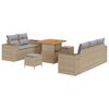 vidaXL Conjunto de Sof&aacute; de Jardim 8 unid. 8-N&uacute;mero de lugares