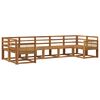 vidaXL Conjunto de Sof&aacute;s para Exterior 7 pcs Natural