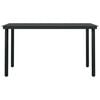 vidaXL 7 pcs conjunto de jantar para jardim cinzento e preto