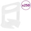 vidaXL Niveladores de ladrilhos 250 pcs 3 mm