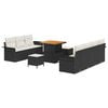vidaXL Conjunto de Sof&aacute; de Jardim 10 unid. 9-N&uacute;mero de lugares