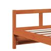 vidaXL Sof&aacute;-cama com colch&atilde;o 90x190 cm pinho maci&ccedil;o castanho-mel