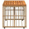 vidaXL Mesa de Exterior Natural 80 x 40 x 40 cm