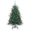 vidaXL &Aacute;rvore de Natal Artificial Verde 150 cm PVC, Metal e Pl&aacute;stico