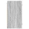 vidaXL Arm&aacute;rio de parede c/ portas de vidro 35x37x68,5 cm cinza sonoma