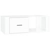 vidaXL Mesa de centro 100x50,5x35cm derivados madeira branco brilhante