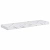 vidaXL Prateleira de Parede 4 pcs M&aacute;rmore Branco 80 x 23,5 x 4 cm