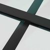 vidaXL Porta deslizante c/ conj. ferragens 76x205cm vidro ESG preto