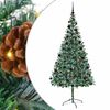 vidaXL &Aacute;rvore de Natal Artificial com 300 LEDs Verde 210 cm PVC e A&ccedil;o