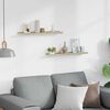 vidaXL Prateleiras de parede 2 pcs 60x9x3 cm branco e carvalho sonoma