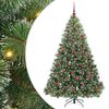 vidaXL &Aacute;rvore de Natal Artificial com 300 LEDs Verde 180 cm PE e PVC