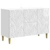 vidaXL Buffet Branco Brilhante 89 x 34,5 x 60 cm Derivados de Madeira
