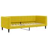 vidaXL Sofá-cama com gavetão 80x200 cm veludo amarelo