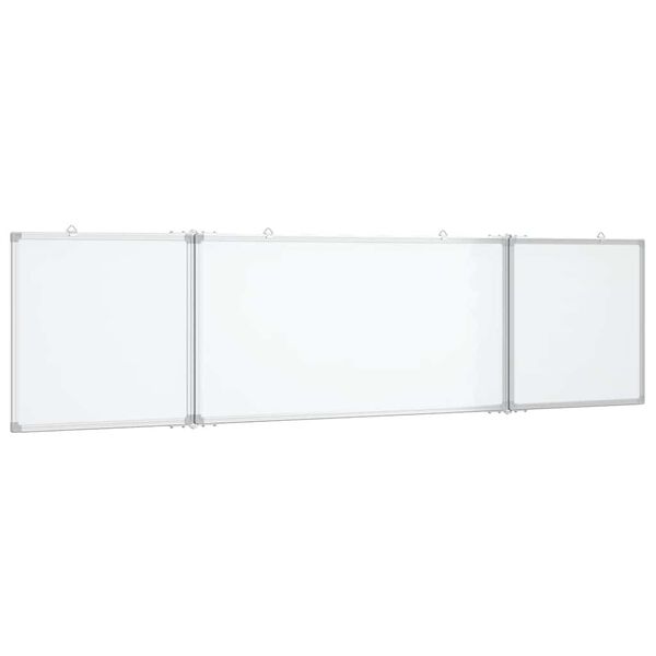 vidaXL Quadro branco magnético dobrável 160x40x1,7 cm alumínio