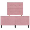 vidaXL Cama Box com cabeceira Rosa 120 x 190 cm Veludo
