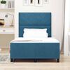 vidaXL Cama Box com cabeceira Azul Escuro 120 x 190 cm Veludo