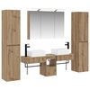 vidaXL Conjunto de M&oacute;veis para Banheiro 6 pcs Carvalho Arttisan