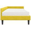 vidaXL Estrutura de Cama de Canto com Colch&atilde;o 2 pcs Amarelo Veludo